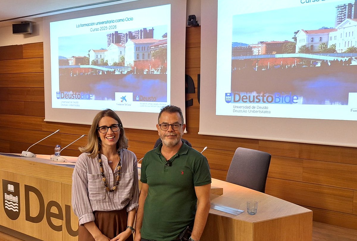 Conferencia apertura de curso #deustobide <a href="/deustoCCSSyHH/">Facultad de Ciencias Sociales y Humanas - Deusto</a> Colabora <a href="/FundlaCaixa/">Fundación ”la Caixa”</a> "Ni innato ni aprendido: más allá de la naturaleza y la crianza" Prof. Iñigo Ongay. Presentado por Irene Gantxegi, directora de DeustoBide.