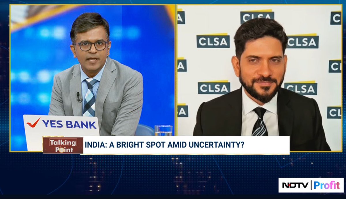 Today on <a href="/NDTVProfitIndia/">NDTV Profit</a>, Vikash Kumar Jain, Head of Research and Strategist for India at CLSA India, shared his cautiously optimistic outlook for Indian markets. 

Watch full interview:
youtube.com/watch?v=MHbnsB…

#CLSANews #CLSAInsights