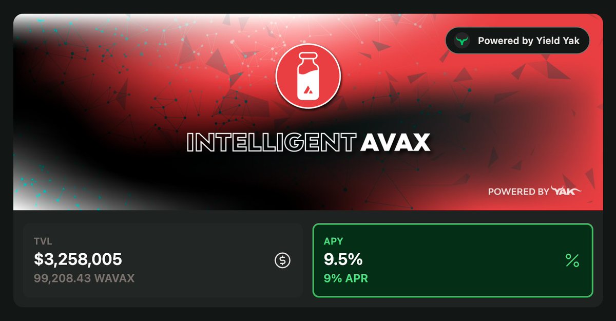 yieldyak_'s tweet image. Does aiAVAX reach 100K $AVAX deposits today?  Y/N?
 
One winner will be randomly chosen to receive $100 in aiAVAX tomorrow.
