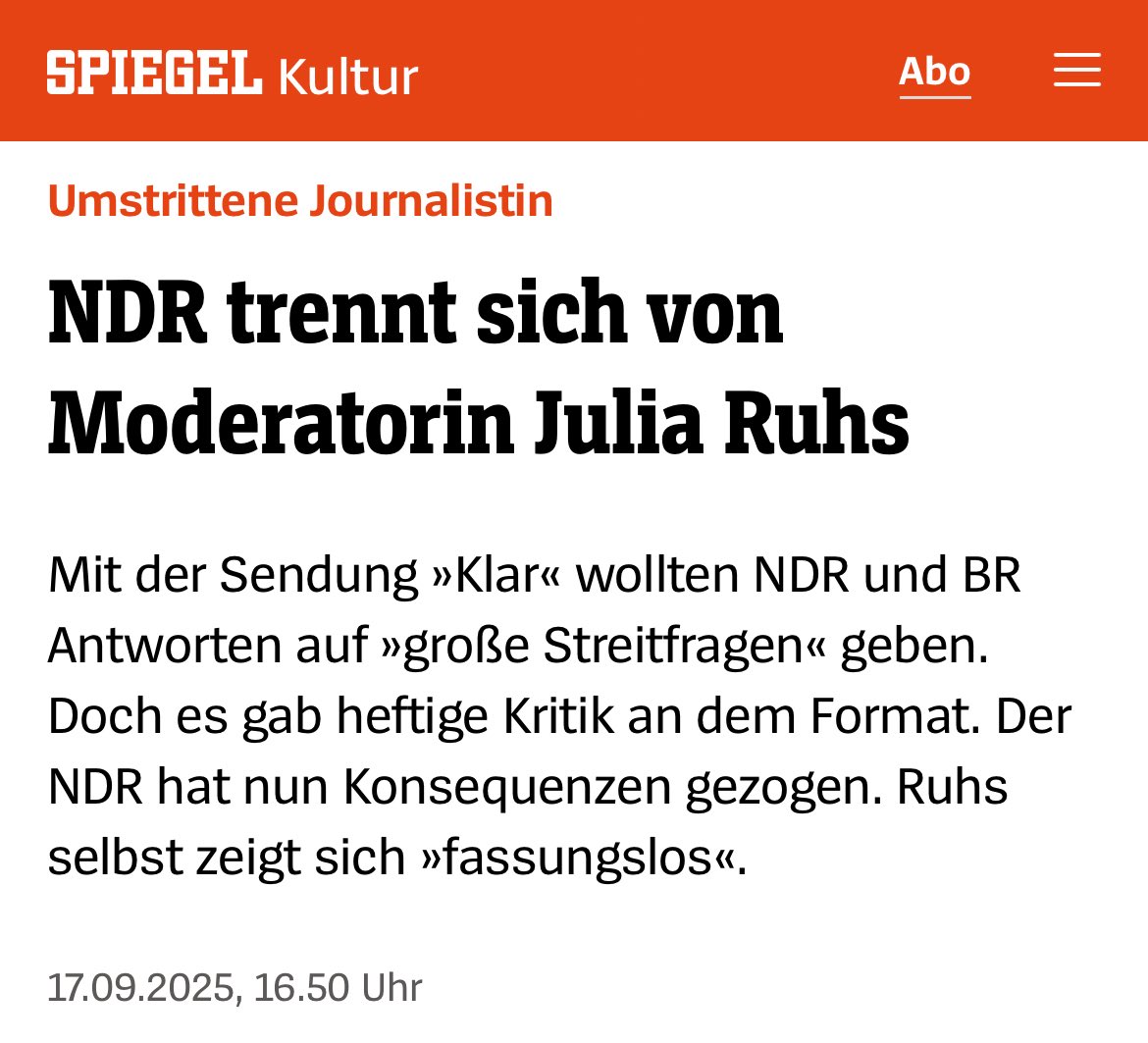 Beliebter Late Night Talker vs umstrittene Journalistin. 

Jetzt wird es aber echt kompliziert für den Spiegel.