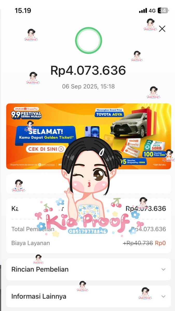 kia ~ gestun paylatter 6000+ testi (@withkiagest) on Twitter photo ๐๐๐๐๐ฐ ๐๐๐๐๐๐ ๐๐ฐ๐
โโ .โฆ Masuk Spaylatter All Methods!
๐ธ 8.500.000
๐ธ 7.023.000
๐ธ 1.300.000
๐ธ 4.050.000
gestun spaylatter open satset trf๐จ๐ค fee beragam sesuai methods! open via scan/spaylink/token tagihan/ tiket / co. cuss kia open fastrep di wa๐ #withkia ๐๐๐๐๐ฐ ๐๐๐๐๐๐ ๐๐ฐ๐
โโ .โฆ Masuk Spaylatter All Methods!
๐ธ 8.500.000
๐ธ 7.023.000
๐ธ 1.300.000
๐ธ 4.050.000
gestun spaylatter open satset trf๐จ๐ค fee beragam sesuai methods! open via scan/spaylink/token tagihan/ tiket / co. cuss kia open fastrep di wa๐ #withkia