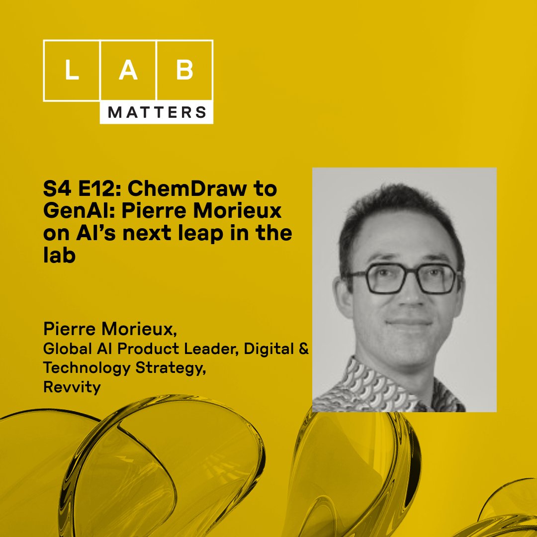LABINNOVATIONS's tweet image. The final episode of Lab Matters season 4!

Tune in 👉 bit.ly/48BJNar

#LabMatters #AI #GenAI #Revvity #chemistry #digitallabs