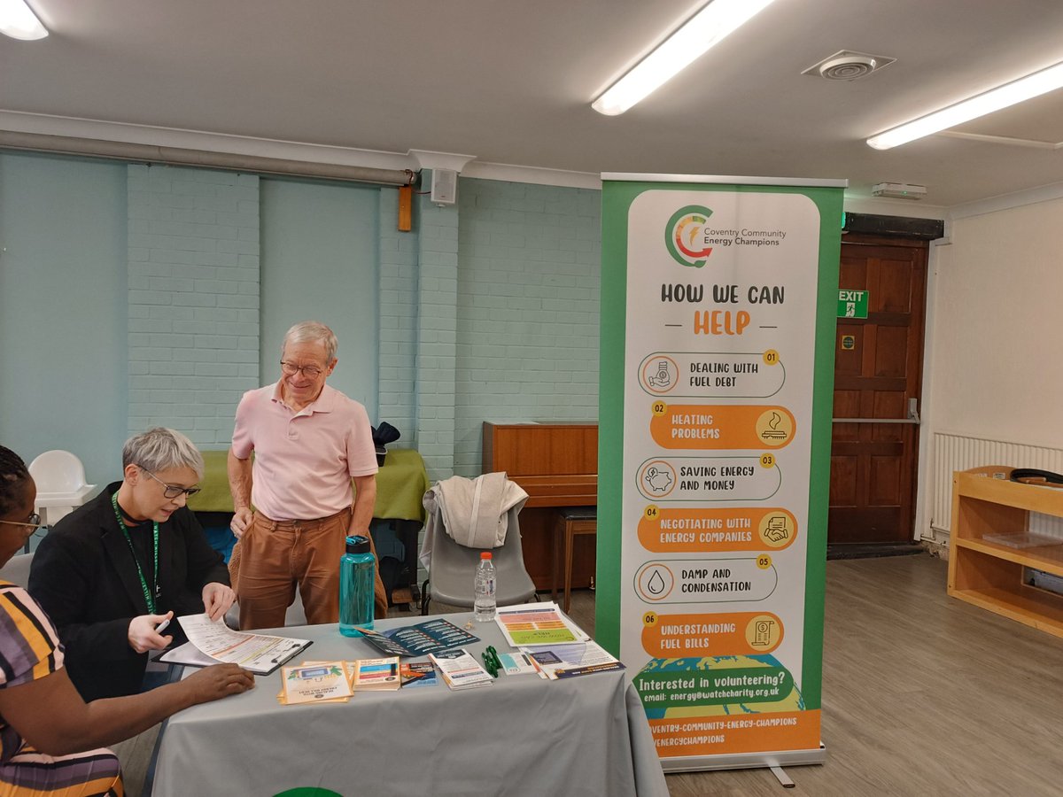 Exciting news! New #volunteers have joined our #CoventryCommunityEnergyChampion project. They'll train as advisors to support residents facing #FuelPoverty. Meet us every Tue, 10–12 at Carriers of Hope for drop-in advice. Come say hi! #CommunitySupport