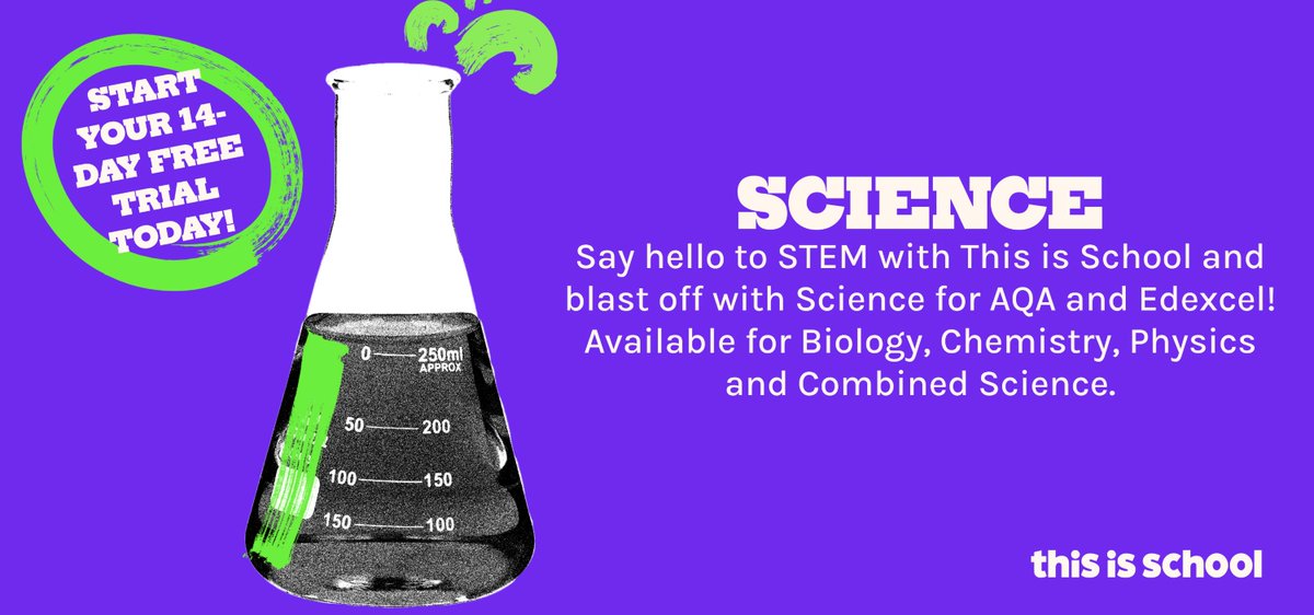 Sparking student imagination with resources that take lessons off the scale in Biology, Chemistry, Physics, and Combined Science - explore This is School's latest addition with over 2,000 videos + 2,000 activities to support your #Science lessons! 🧪zurl.co/jgnrz
