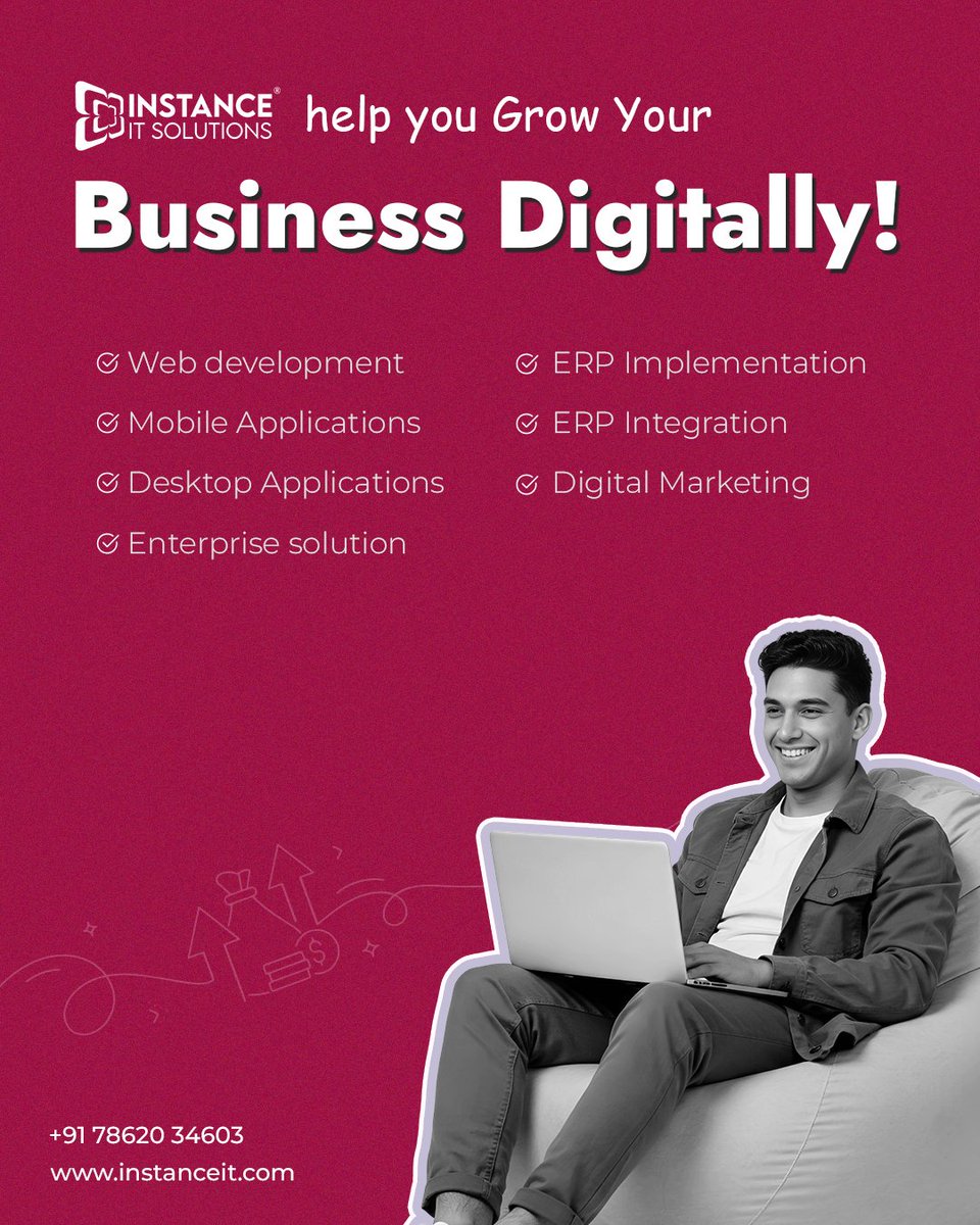 instance_it's tweet image. At Instance IT Solutions, we help you grow digitally with end-to-end IT services🌐✨
Let’s build smarter, faster, and stronger digital solutions together. 💻💡
#InstanceITSolutions #DigitalGrowth #WebDevelopment #ERP #MobileApps #DigitalMarketing #GrowWithTech #BusinessSolutions