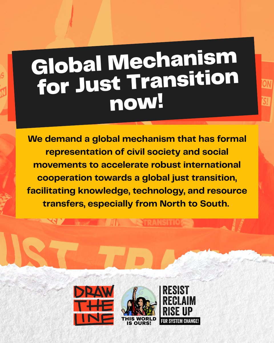 APMDD Pakistan (@apmdd_pakistan) on Twitter photo Governments must establish a global mechanism for just transition that can ensure an equitable and just transition does not exacerbate inequalities and exploitative relations between and within countries.
#DrawTheLine Governments must establish a global mechanism for just transition that can ensure an equitable and just transition does not exacerbate inequalities and exploitative relations between and within countries.
#DrawTheLine