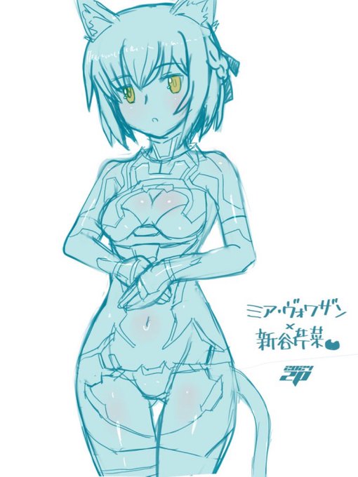 モノクロ画像に参考画像で色指定しただけでミアさんいい感じにできました。 