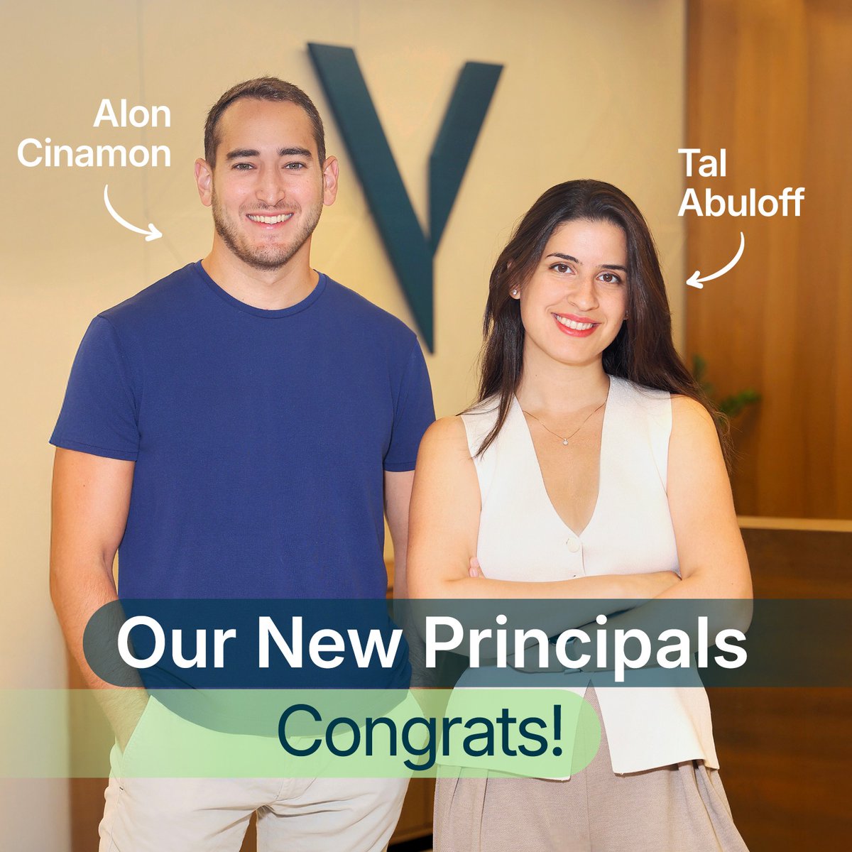 Excited to announce two key additions to the Viola Ventures investment team - <a href="/TAbuloff/">Tal Abuloff</a> and <a href="/AlonCinamon/">Alon Cinamon</a>, who have both been appointed Principals. We continue to execute our strategic plan, building the next generation of leadership to support Israel’s future outliers.