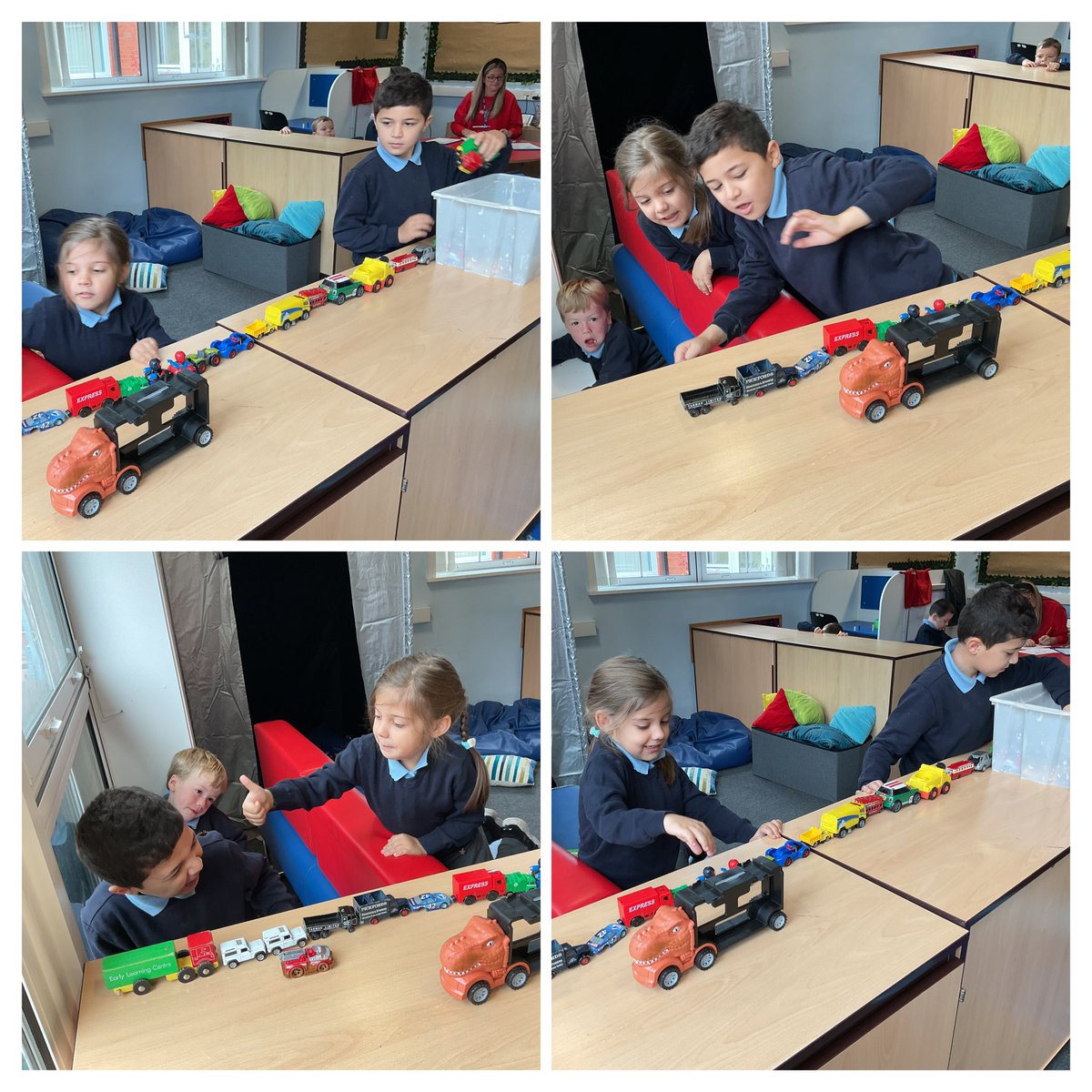 MrsES_Thatto's tweet photo. Some good team work in Butterflies this morning creating a line of all the cars. #ThattoPrim_Butterflies https://t.co/HQylv2piPh