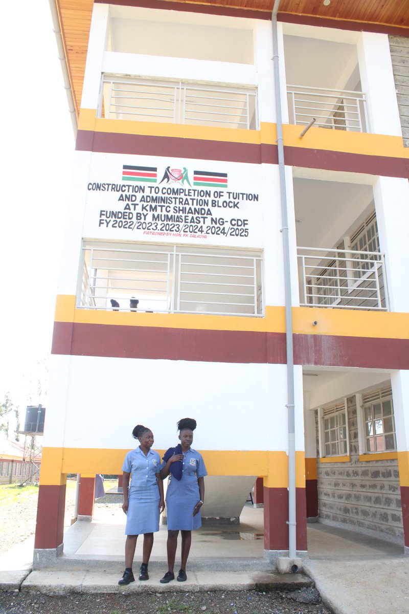 Congratulations to all students 👏 who have joined the great shianda kmtc campus .As the area mp i have worked on your lab skills ,drainage system, modern structure, generator ,water ,bus and am working on street light to be installed within two weeks for your safety. I also