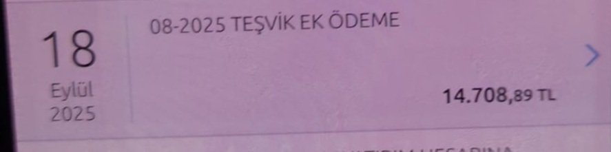 KADHED(Kamu Diş Hekimleri Derneği) (@diskamu) on Twitter photo Tüm ay sadece 3 gün izin alan bir kamu diş hekiminin teşvik ek ödemesi...
Bilmem anlatabiliyor muyuz?
<a href="/saglikbakanligi/">T.C. Sağlık Bakanlığı</a> <a href="/sbkhgm/">Kamu Hastaneleri Genel Müdürlüğü</a> <a href="/drmemisoglu/">Prof. Dr. Kemal Memişoğlu</a> Tüm ay sadece 3 gün izin alan bir kamu diş hekiminin teşvik ek ödemesi...
Bilmem anlatabiliyor muyuz?
<a href="/saglikbakanligi/">T.C. Sağlık Bakanlığı</a> <a href="/sbkhgm/">Kamu Hastaneleri Genel Müdürlüğü</a> <a href="/drmemisoglu/">Prof. Dr. Kemal Memişoğlu</a>