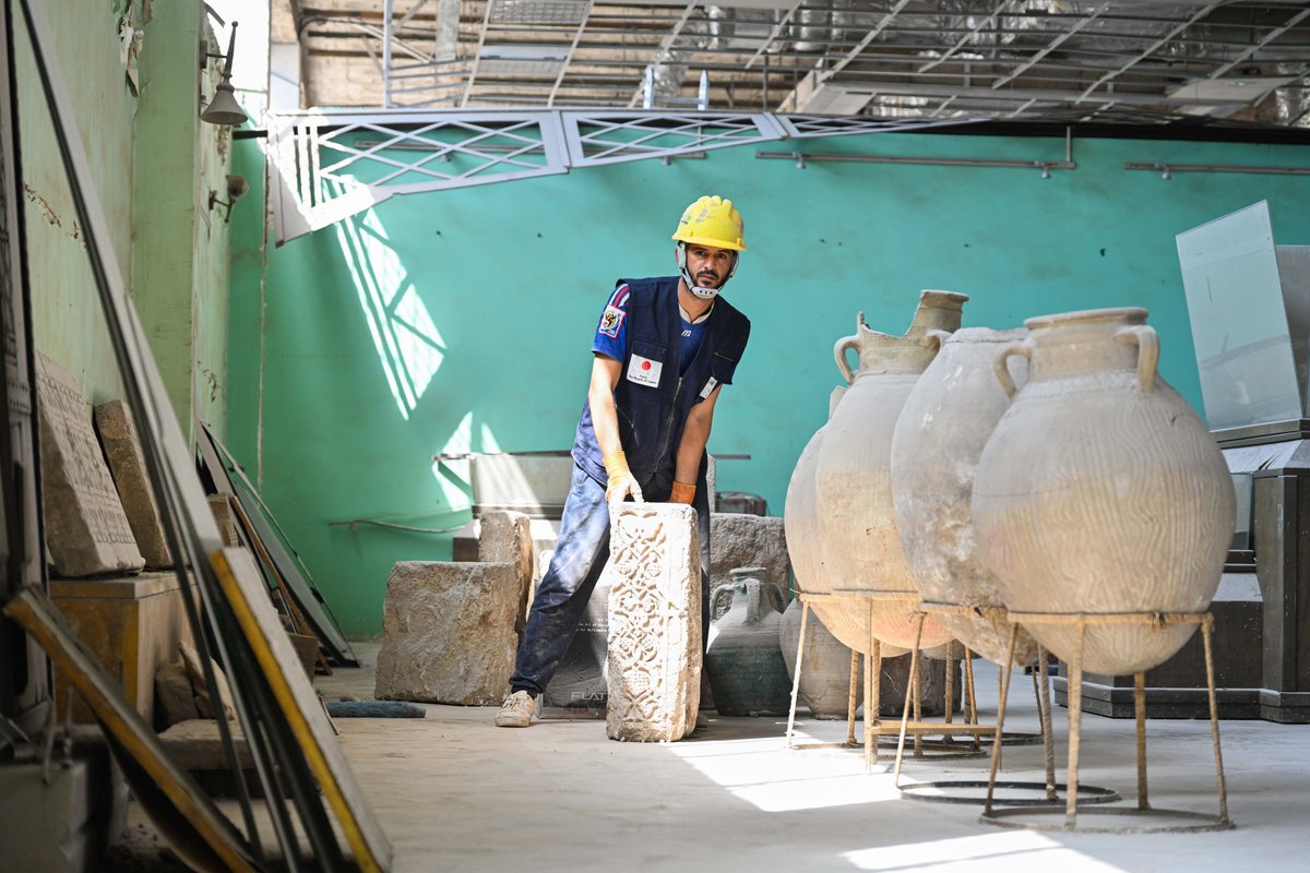 UndpSyria's tweet image. 🏛@UNDP concluded Phase 2 of rehabilitating the National Museum of #Aleppo 🙏Thanks to #PartnersAtCore 🇯🇵@JapanGov
🔹 Reinforced earthquake-damaged structures
🔹 Power &amp;amp; drainage restored
🔹 80 emergency jobs

✨Preserving #Syria’s heritage, investing in culture, rebuilding hope