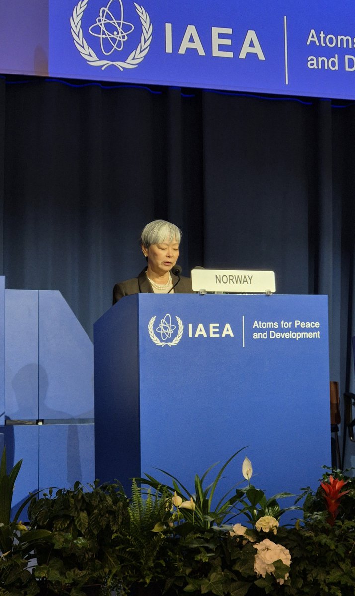 This week, Ambassador <a href="/SusanEckey/">Susan Eckey</a> welcomed the agreement between Iran and the IAEA at the IAEA #GC69 and highlighted that Iran must comply with its Safeguards Agreement. Norway reaffirms our support for a diplomatic solution to the challenges posed by Iran’s nuclear program.