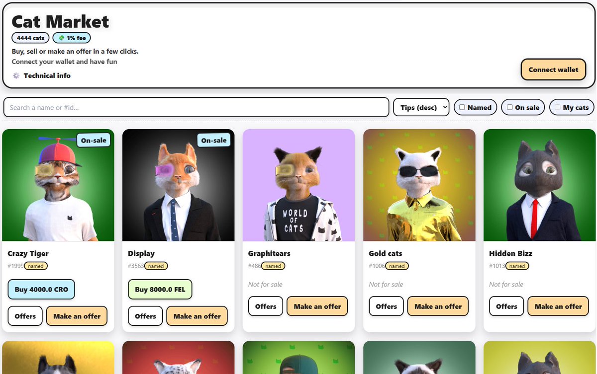 Welcome to the cat market
worldofcats.xyz/genesis

#NFT #marketplace #worldofcats #crofam #Web3