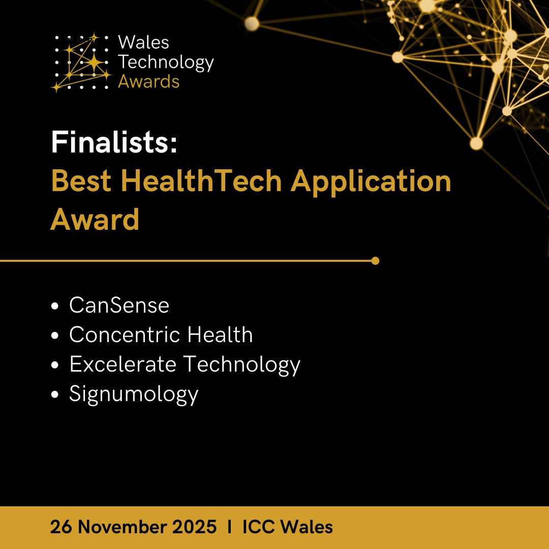 TechnologyConnx's tweet image. ✨ Congratulations to the ‘Best HealthTech Application Award’ Finalists! ✨
⭐ @CanSenseLtd
⭐ @Concentric_Hlth
⭐ Excelerate Technology
⭐ Signumology
Join the celebration: loom.ly/B0GRuxs