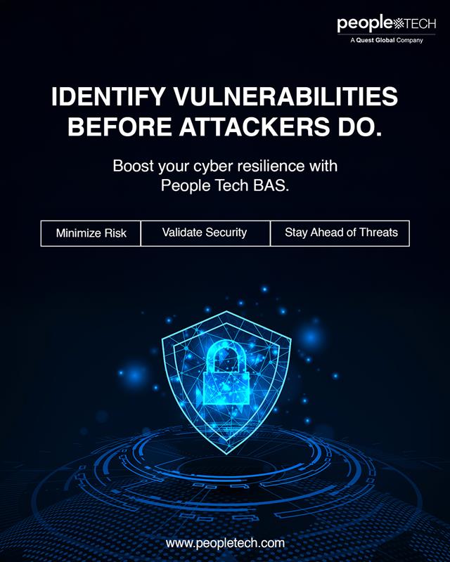 PeopleTechInc's tweet image. Strengthen your cyber defenses with People Tech&apos;s BAS platform!  Simulate real attacks, find vulnerabilities, &amp;amp; minimize risk before threats strike. Enable smarter, more resilient security for your business. #CyberSecurity #BAS #PeopleTech