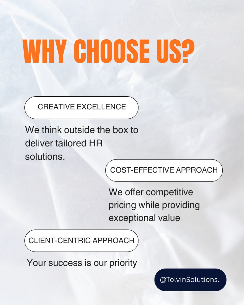 Tolvinsolutions's tweet image. Smart, tailored, and reliable Human Resource support for your business.
We help businesses thrive by offering solutions built around growth and impact. 🚀
CONTACT US:
☎️ +254707506735
📧 Info@tolvinsolution.com
👉🏾 Follow us;
facebook.com/share/17QXMdVR…