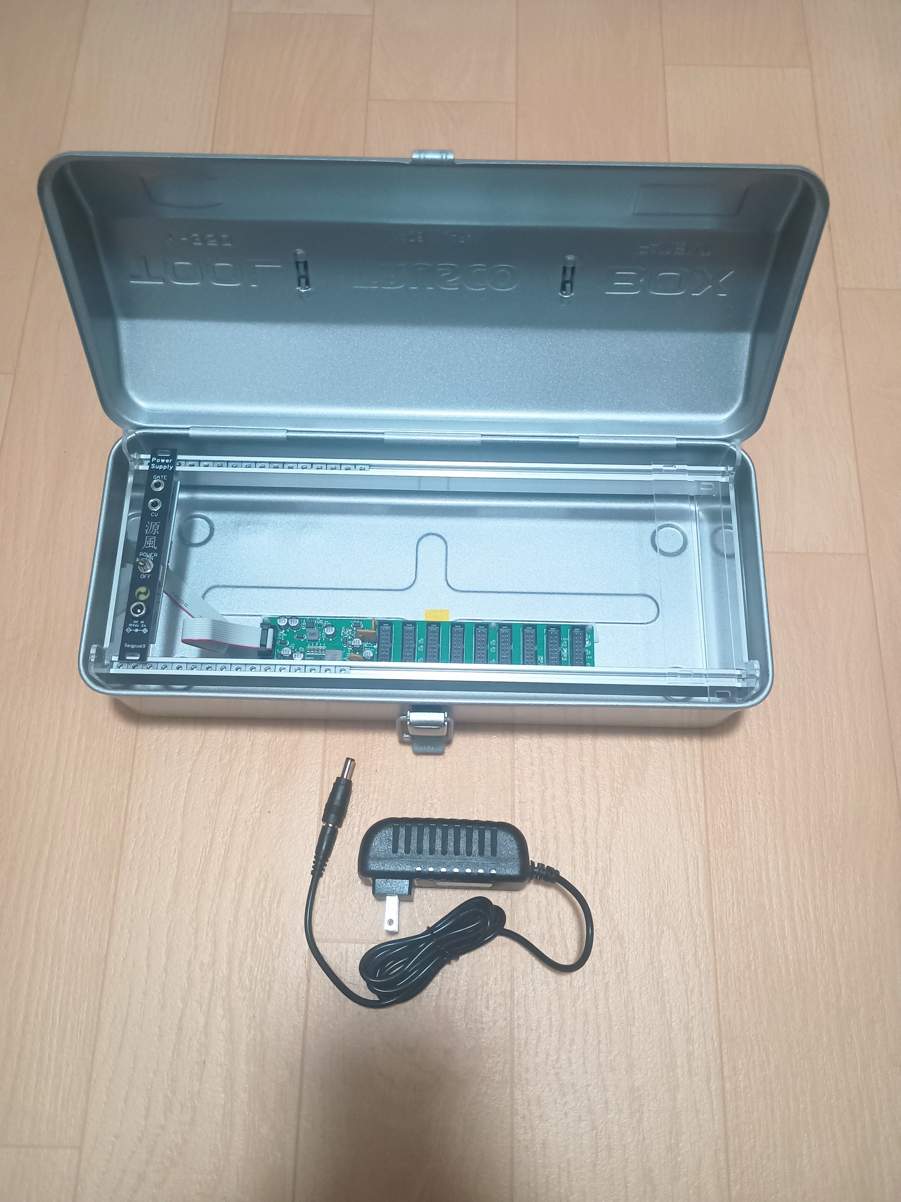 工具箱モジュラーケース 67HP 電源付き lleqpue9　グリーン 工具箱モジュラーケース 67HP 電源付き lleqpue9 グリーン