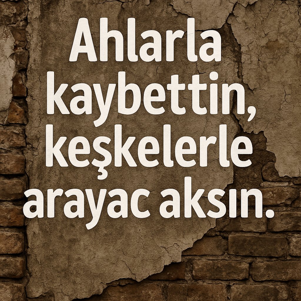 🕰️ “Ahlarla kaybettin, keşkelerle arayacaksın…”
Bazen en ağır bedel, zamanı geri getiremeyişindir.

#hayat #söz #pişmanlık