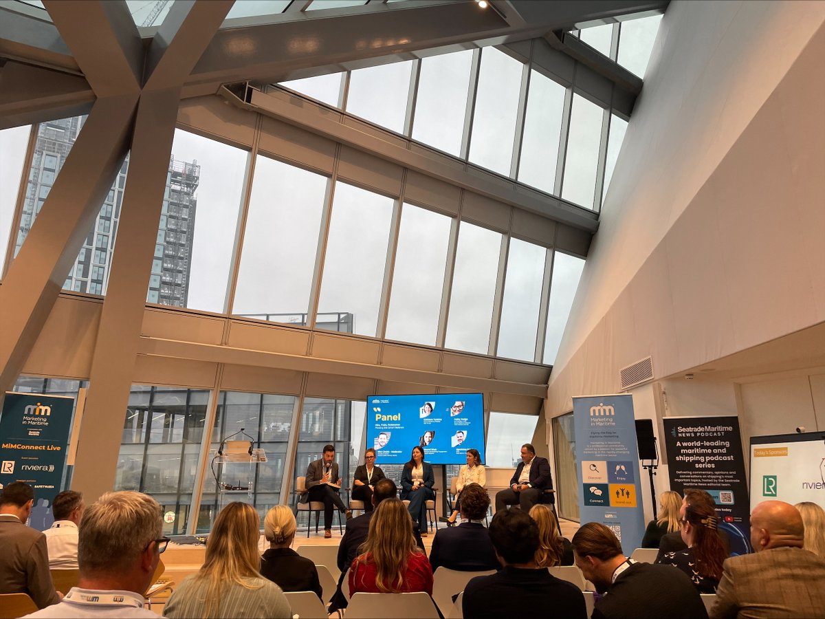 MNWBUK's tweet image. Day 3 of #LISW25! 🚢 Our Joel Holt &amp;amp; Nick Curtis attended the @MiMCrowd event, discussing how to blend AI with a human touch for the maritime industry. Excited to implement these strategies for seafarers' welfare! 🙌 #LondonEvents #MiMcrowd