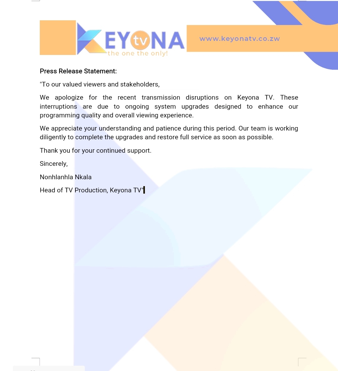 KeYona TV tweet media