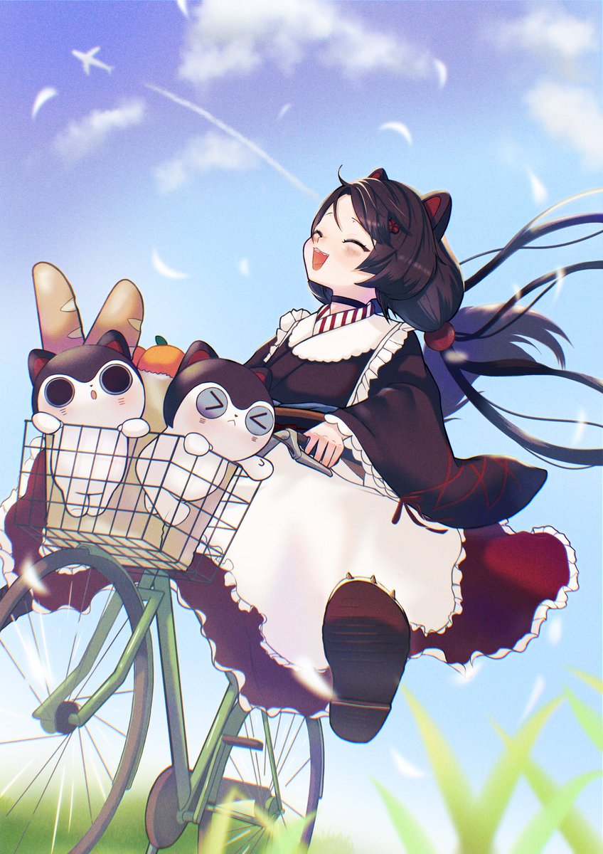 niko_hachiya's tweet image. 🚲♪
#いぬいらすと
#戌亥とこ