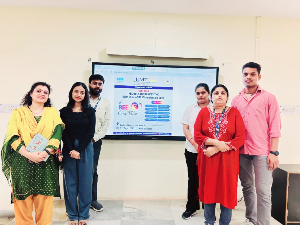 IimtIic's tweet image. 🌍 IIMT College of Engineering – Department of MBA | CSR Club 🌟
We are proud to announce the District ECO SDG Championship 2025 – a dynamic platform where innovation meets sustainability!

#APEXSDG