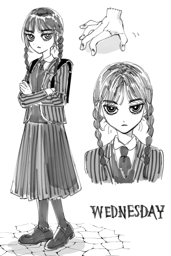 #Wednesday 
シーズン1観た 