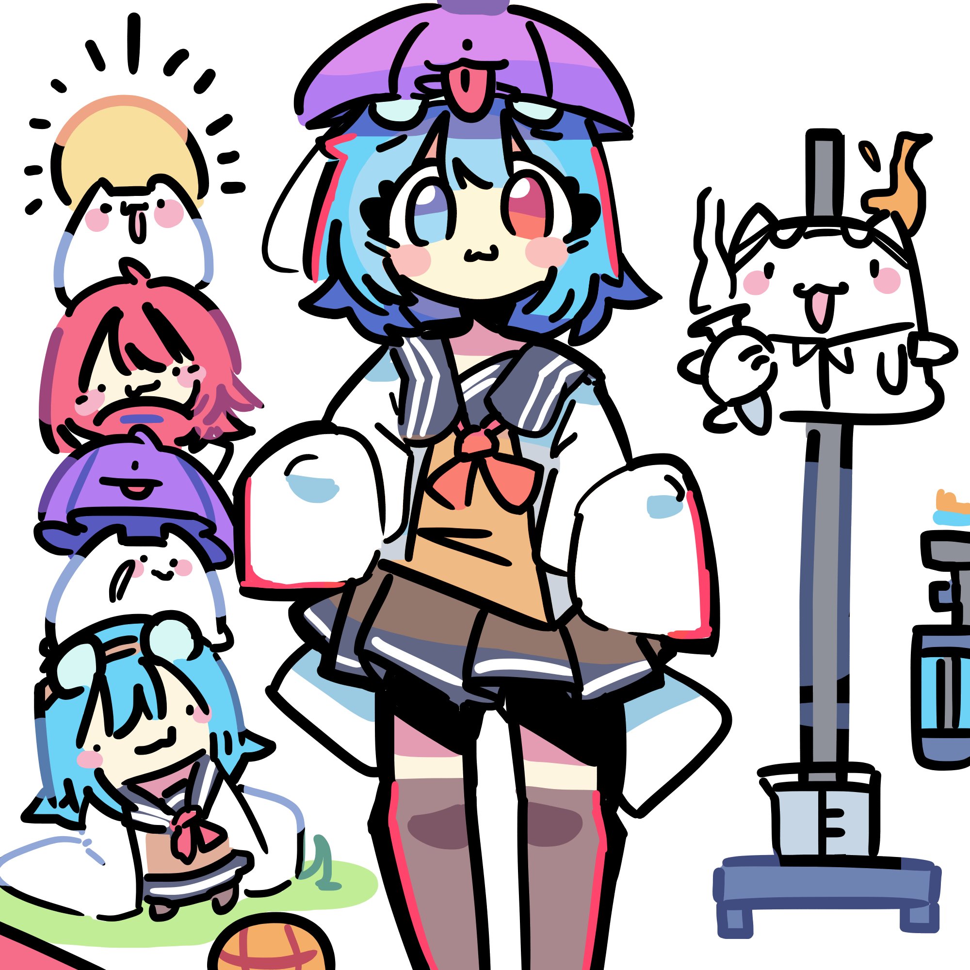 絵 児屋さんのレティリリ合同に描かせていただいたレティリリです