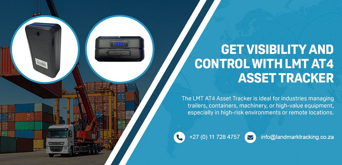 LandmarkTrack's tweet image. Safeguard What Matters Most with the LMT AT4 Asset Tracker.
Highlighted Features
⚫GPS + LBS hybrid positioning 
⚫Rugged, magnetic design
011 728 4757
✉️ info@landmarktracking.co.za
🌐 landmarktracking.co.za
#LandmarkTracking
#LMTTracking
#FuelMonitoring
#FleetManagement