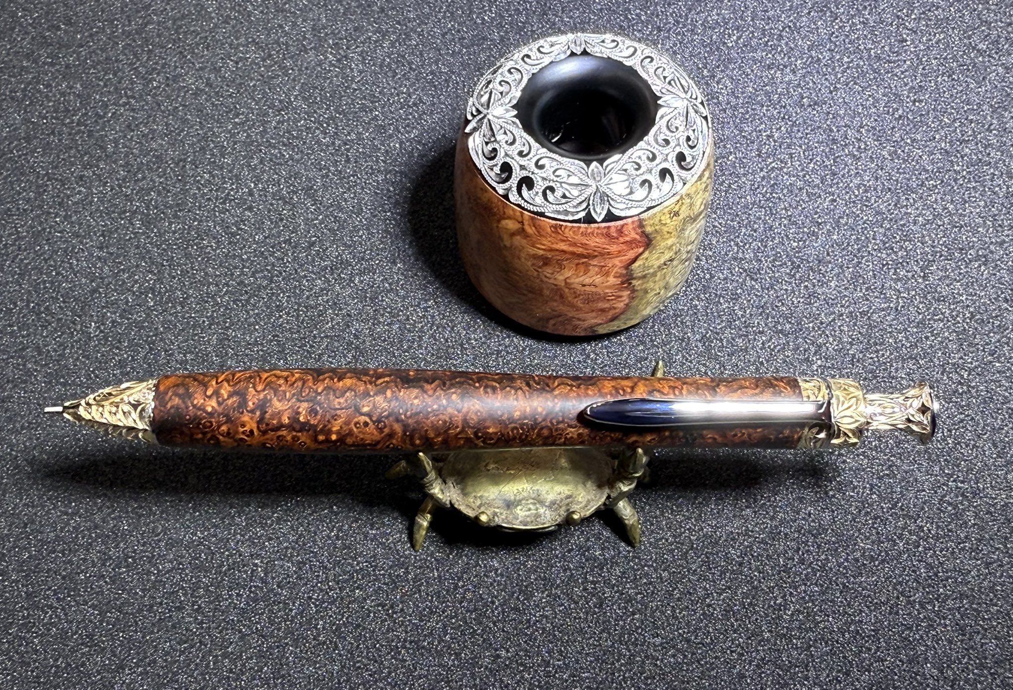 野原工芸 兆春塗 シャープペンシル 19）野原工芸兆春塗り黒金箔シャープ