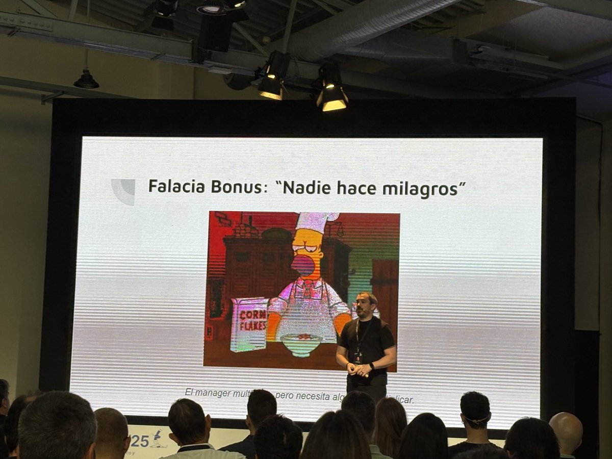 Las 2 últimas falacias que no funcionan al montar una startup según ⁦<a href="/mongonauta/">Jose Alvarez</a>⁩. #FredCon25