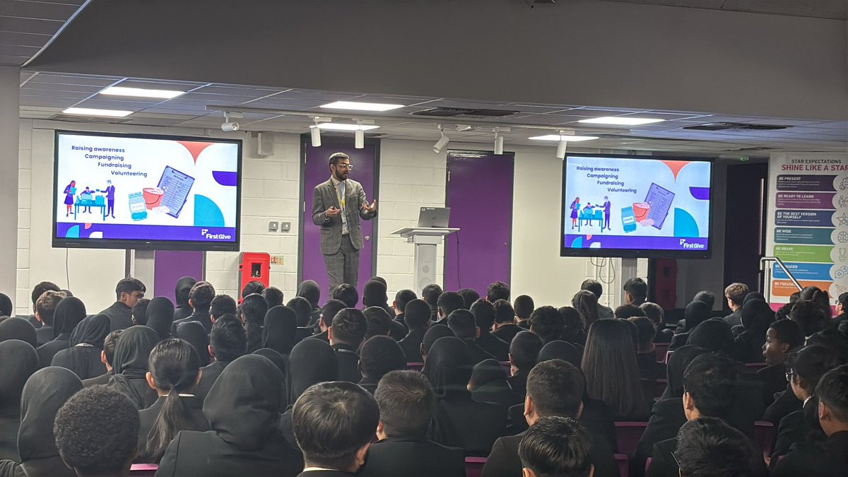 SmallHeathLA's tweet image. An inspiring assembly with @FirstGiveUK today! Our students explored how they can make a real difference through campaigning, fundraising, volunteering and raising awareness. 🌍✨ #FirstGive #LeadershipInAction