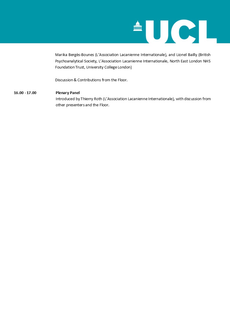 📢Last chance to register for the After Lacan: The Other French School Conference 🗓️THIS SATURDAY - 20 September 2025, 10.45-17.00 (UK) 🖥️ Online Only via Zoom ➡️ ucl.ac.uk/psychoanalysis…