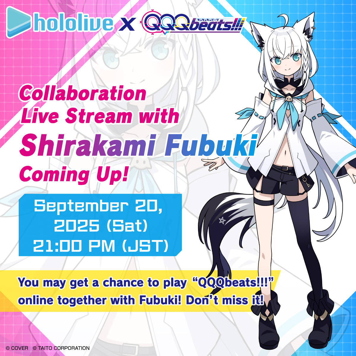 Collaboration Live Stream with Shirakami Fubuki Coming Up