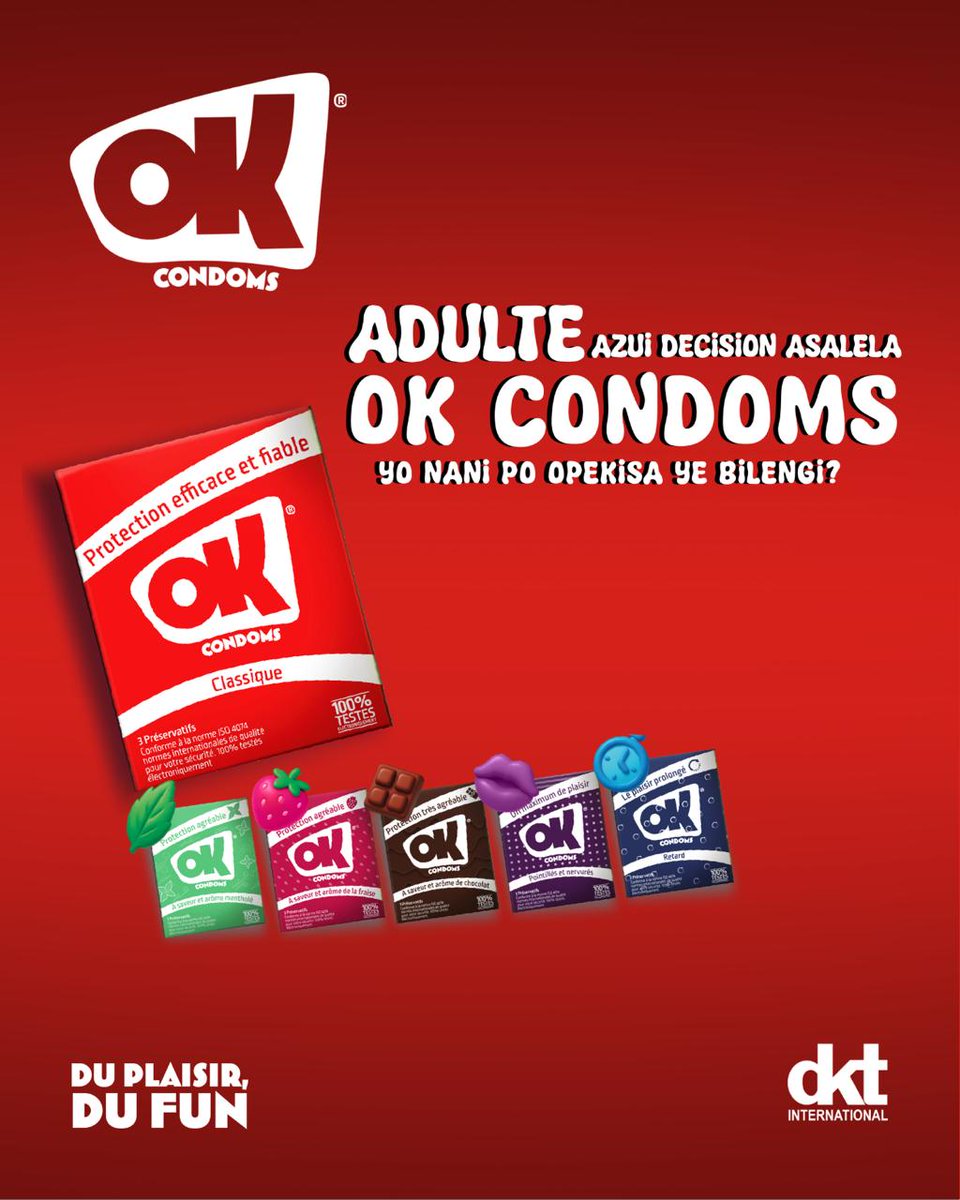 dkt_rd's tweet photo. En tout cas il faut Opika Pende !
Somba, Owumela na bilengi.
Benga 136  ya ofele po o découvrir ba différents points de vente!

#OKCondoms #PikaPende #DuPlaisir #DuFun https://t.co/KMou9LbUjl