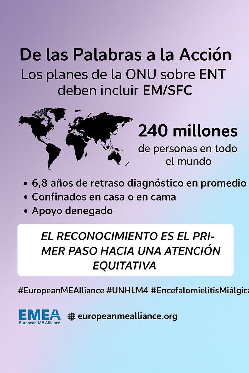 🔴POR UN VERDADERO RECONOCIMIENTO DE LA ENCEFALOMIELITS MIÁLGICA Y UNA ATENCIÓN SANITARIA DIGNA Y ADECUADA.
#EncefalomielitisMiálgica
#MyalgicEncephalomyelitis
#pwME