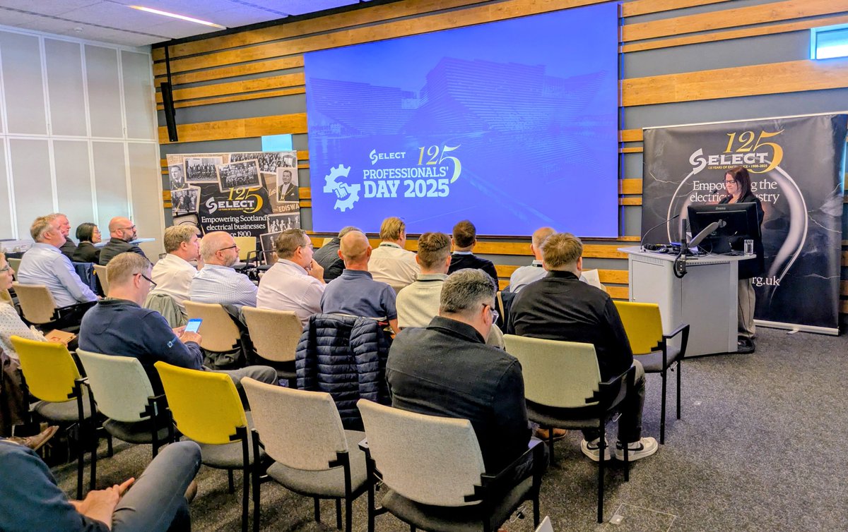 And we're off! Great to see a full house at the V&amp;A Dundee today for the 2025 SELECT Professionals' Day. Thanks to all the delegates and exhibitors for taking part. #SELECT125