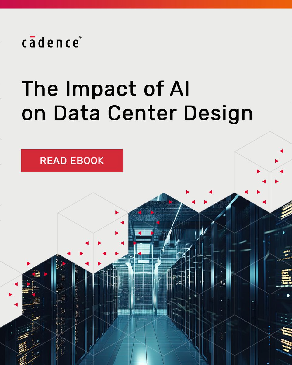 CadenceCFD's tweet image. Data Centers are becoming AI factories - but are you ready for the surge in power, cooling, and capacity needs?
👉 Get the full story in our free guide: www5.cadence.com/impact_ai_data…
#DigitalTwins #DataCenters #computationalfluiddynamics