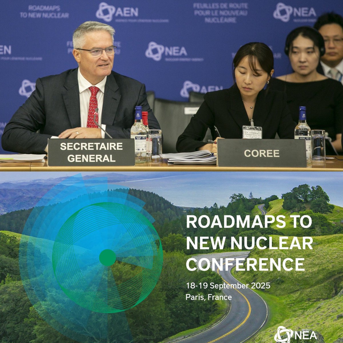 Pleased to welcome together with Korea 🇰🇷 &amp; <a href="/OECD_NEA/">OECD NEA ⚛️ Nuclear Energy Agency</a>, government and industry leaders to #RoadmapsToNewNuclear. 

Increasing nuclear energy capacity globally will help boost energy security &amp; growth in a way that helps achieve our climate objectives.

🔗 oe.cd/6bb