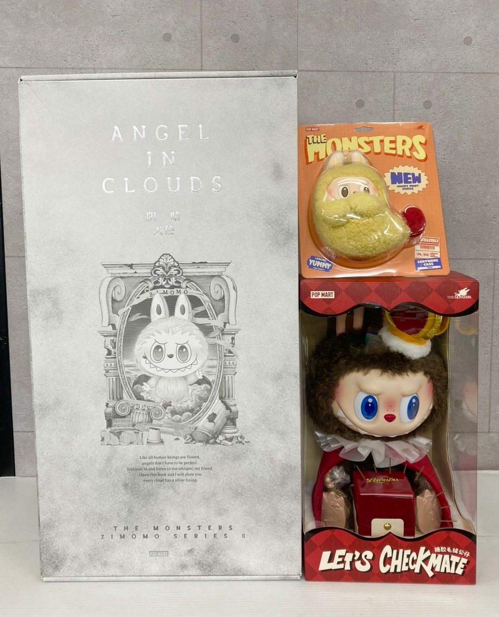 POPMART THE MONSTERS ・ANGEL IN CLOUDS ・Let's Checkmate ・Wacky
