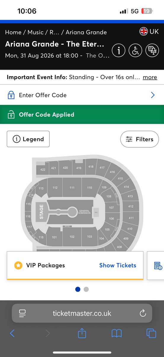bexyounggg's tweet image. Tell me how I was 1795 in the queue, get to the sale and there’s NOT ONE TICKET AVAILABLE? Absolute shambles from #Ticketmaster as usual #EternalSunshineTour