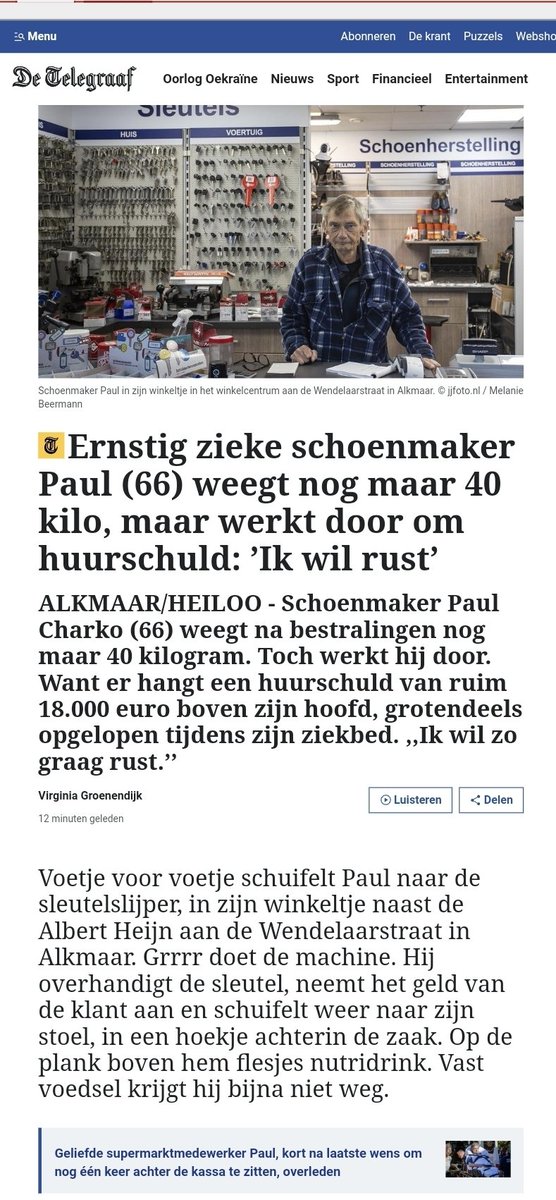 Lieve mensen, willen jullie deze crowdfunding voor de zieke Schoenmaker Paul AUB zoveel mogelijk retweeten met zijn allen?  Alle beetjes helpen.
Dit is echt een zeer schrijnend verhaal.

Dankjewel alvast ♡

whydonate.com/nl/fundraising…