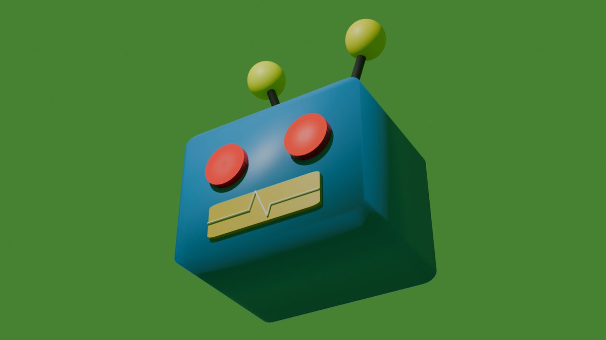 Vinkovinky's tweet image. i&apos;m working on a full robot body, it won&apos;t the best but, it is the first time i am making a &quot;character&quot; in blender, here&apos;s the head. #blender #beginnerblender #3DModel #3D