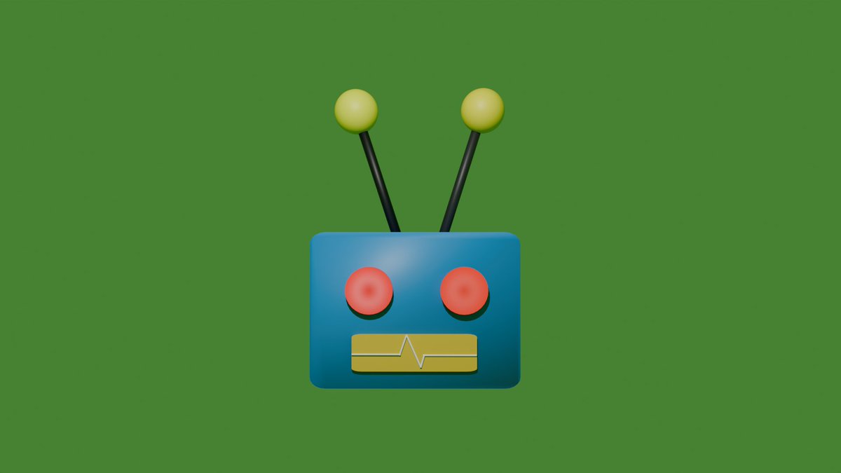 Vinkovinky's tweet image. i&apos;m working on a full robot body, it won&apos;t the best but, it is the first time i am making a &quot;character&quot; in blender, here&apos;s the head. #blender #beginnerblender #3DModel #3D