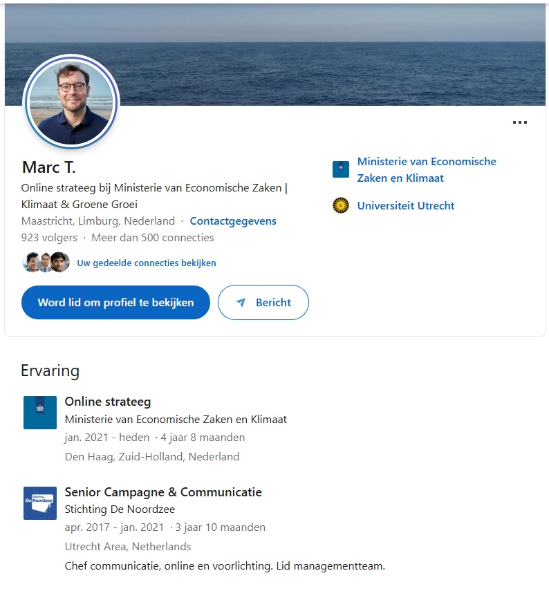 <a href="/NOS/">NOS</a> Wie wist dat de zoon van Timmermans van de Green Deal Noordzeeproject, nu strateeg bij de regering is? #kruiwagens