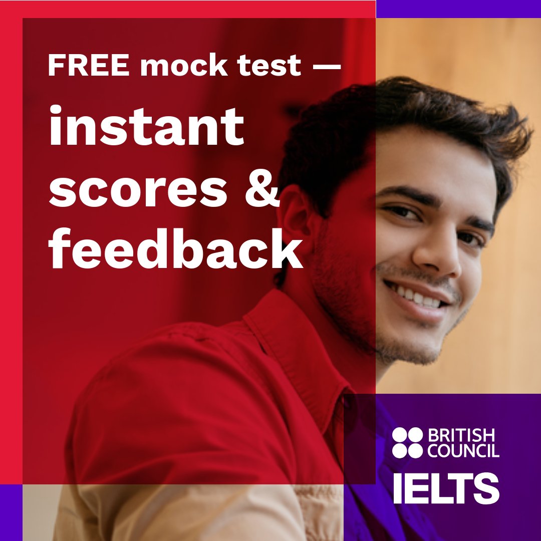 Preparing for the IELTS test? ✍️ Take our FREE mock test for instant feedback on all test sections; listening, reading, writing and speaking! 

Register here to practice,  offer is available for a limited time only  👉 ow.ly/JZRi50WF7bL

#IELTS #BritishCouncilBelgium