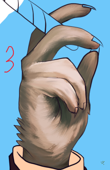 Glimjoy228's tweet photo. 1. Fill with colors that best convey the lighting.
2. Set the "Wet Bristles Rough" brush texture to "hair" and reduce the interval to 0.02-0.03.
3. Use light pressure on the graphics tablet to mix the colors, creating the fur texture. https://t.co/Wz1cpIIRGG