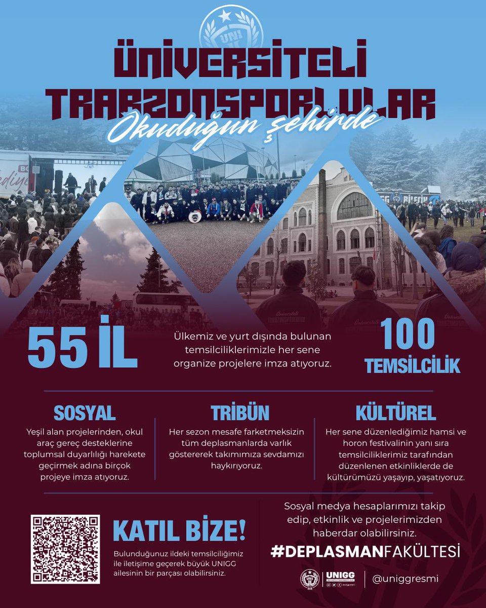 uniggresmi's tweet image. Bulunduğunuz ildeki temsilciliğimizle iletişime geçerek veya web sitemizden online başvuru formunu doldurarak büyük UNIGG ailesinin bir parçası olabilirsiniz.

#ÜniversiteliTrabzonsporlular