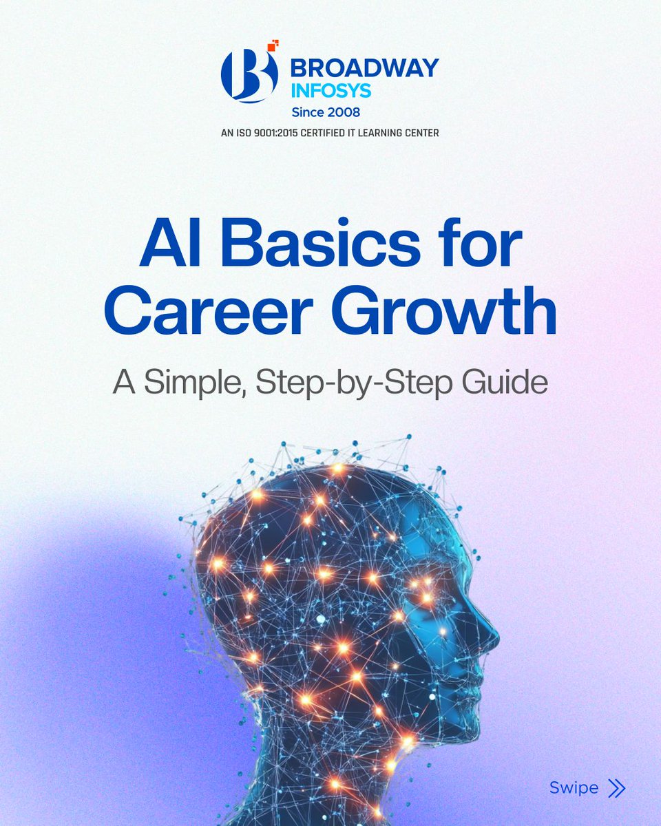 broadwayinfosys's tweet image. Learn AI Basics for Career Growth: A Simple, Step-by-Step Guide!

AI is a set of tools. Learning AI basics skills means saving time, improving work quality, and, most importantly, showcasing adaptability to employers. 
.
Read the complete guide: buff.ly/IgYk4h4

#AIBasics